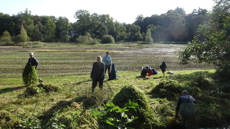 De laarzengroep aan het werk